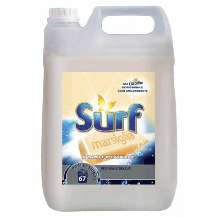 Surf marsiglia liquido detersivo lavanderia professionale profumato 5lt