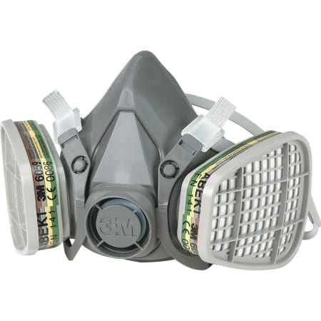 2023 Nuova maschera antigas a doppio respiratore antipolvere Doppia vernice  chimica spray Strumenti di protezione della sicurezza sul posto di lavoro  Linghai